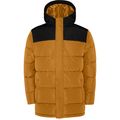 Abrigo acolchado con capucha fija Amarillo Curry/Negro 6