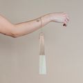 Abanico Madera/Poliéster 23cm con Pulsera y Borla