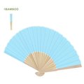Abanico de bambú y poliéster 190T