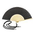 Abanico bambú y poliéster con cordón ajustable Ne