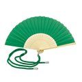 Abanico bambú y poliéster con cordón ajustable Ve