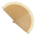 Abanico de Madera Lacada a 1 Cara Cr