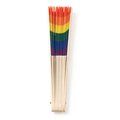 Abanico de madera multicolor Multi Color Talla Única Adulto