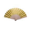 Abanico de Madera Oro/Plata Dor