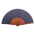 Abanico de madera oscura elegante Azul