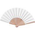 Abanico de Madera y Poliéster 23 cm BL