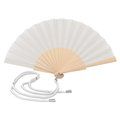 Abanico de madera y poliéster con cordón ajustable Bl
