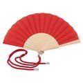 Abanico de madera y poliéster con cordón ajustable Ro