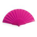 Abanico con varillas de plástico Fucsia Talla Única Adulto