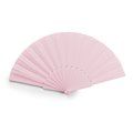 Abanico con varillas de plástico Rosa Claro Talla Única Adulto