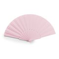 Abanico con varillas de plástico Rosa Claro