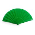 Abanico con varillas de plástico Verde Helecho