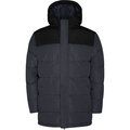 Abrigo acolchado con capucha fija Ebano/Negro 6