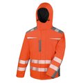 Abrigo softshell reflectante con capucha Fluorescent Orange Xl