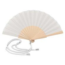 Abanico de madera y poliéster con cordón ajustable Bl