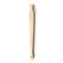 Abanico de madera y tela en algodón Crudo Talla Única Adulto