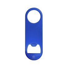 Abridor de aluminio reciclado con orificio ø3cm Azul