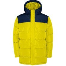 Abrigo acolchado con capucha fija AMARILLO/MARINO S