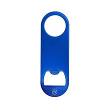 Abridor de aluminio reciclado con orificio ø3cm Azul