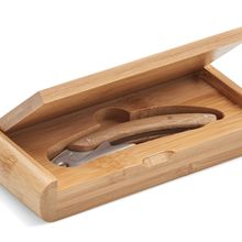 Abridor Acero Inoxidable y Bambú Madera