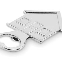 Abridor con forma de casa Plata Mate