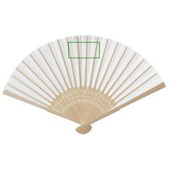 Abanico Bambú 21cm Entramado Decorativo | Tela | 80 x 40