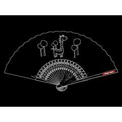 Abanico de Bambú para colorear Jirafa | Zona 1 | 45 x 5