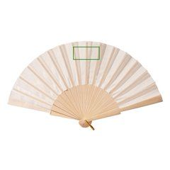 Abanico madera 26 cm con cordón | Tela | 80 x 40
