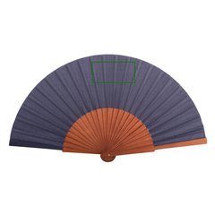 Abanico de madera oscura elegante | Frontal | 80 x 40