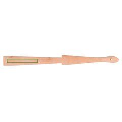 Abanico de Madera y Poliéster 23 cm | Varilla trasera | 60 x 10