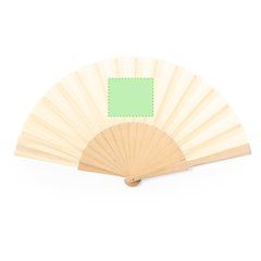 Abanico de madera y poliéster | Area 2 | 80 x 68