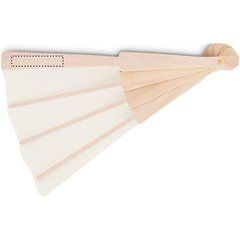 Abanico de Madera y Tela Poliéster | BACK B | 50 x 10