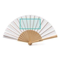 Abanico de madera y tela RPET | ZONA3 | 110 x 70