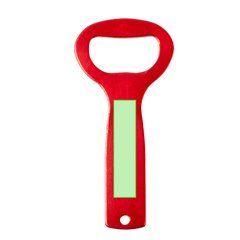 Abridor de aluminio y mango troquelado poder añadir colgante | En el mango | 40 x 9