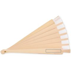 Abanico de madera resistente con 34 varillas | Trasero | 50 x 10