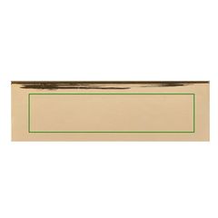 Abanico elegante de madera natural y poliéster | Chapa | 30 x 7