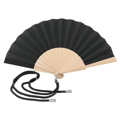 Abanico de madera y poliéster con cordón ajustable Ne