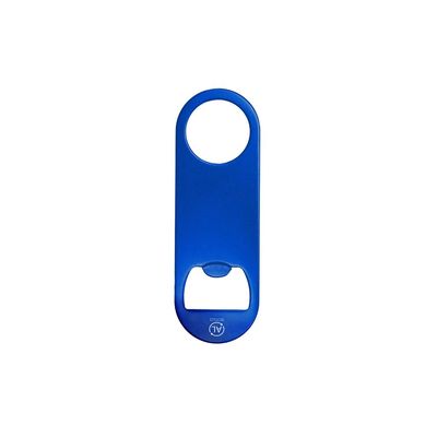Abridor de aluminio reciclado con orificio ø3cm Azul