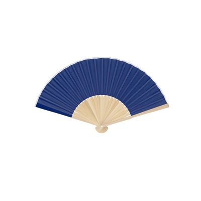 Abanico de bambú y poliéster 190T Azul