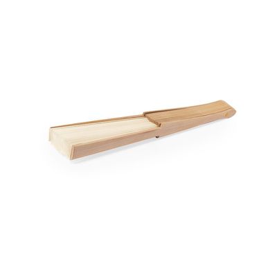 Abanico de madera y poliéster