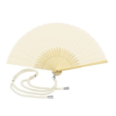 Abanico bambú y poliéster con cordón ajustable Cr
