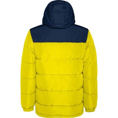 Abrigo acolchado con capucha fija