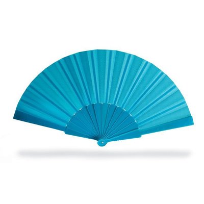Abanico Plastico ABS para Verano Azul