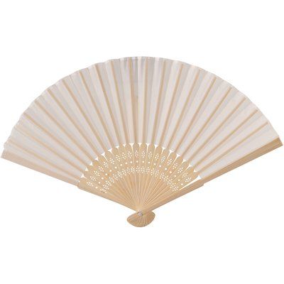 Abanico Bambú 21cm Entramado Decorativo NAT