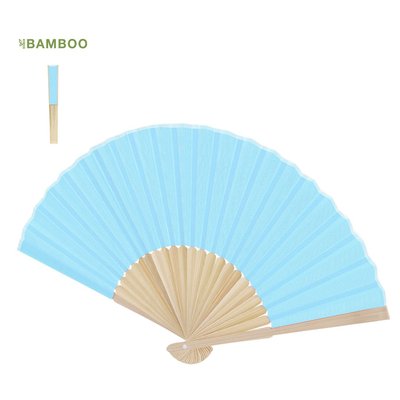 Abanico de bambú y poliéster 190T