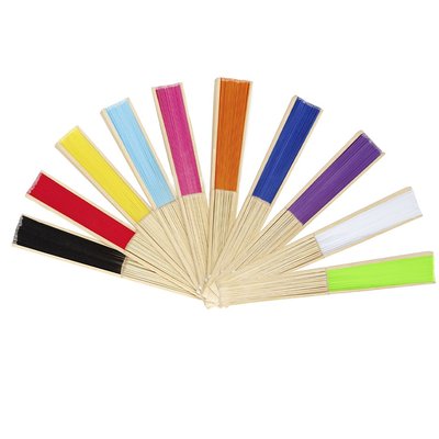 Abanico de bambú y poliéster 190T