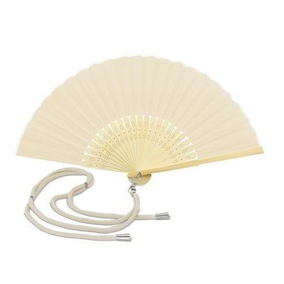 Abanico bambú y poliéster con cordón ajustable Cr