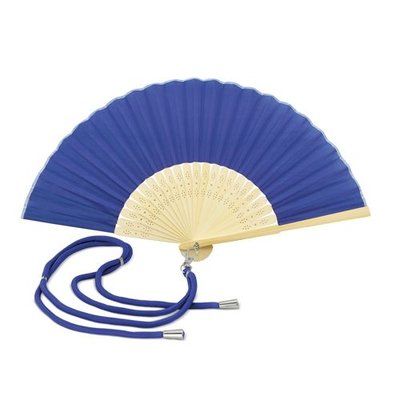 Abanico bambú y poliéster con cordón ajustable Ry