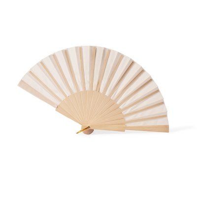 Abanico madera 26 cm con cordón