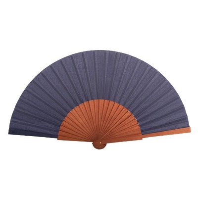 Abanico de madera oscura elegante Azul